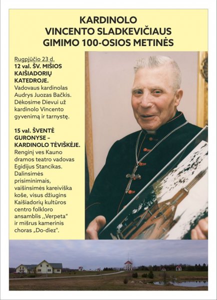 Kardinolo Vincento Sladkevičiaus gimimo 100-čio sukakties minėjimas