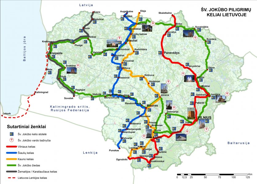 Šv.Jokūbo piligrimų kelias Lietuvoje sertifikuotas dar trejiems metams