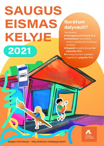 Piešinių konkursas „Saugus eismas kelyje 2021“