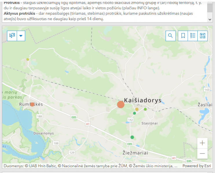 Informacija dėl COVID-19 ligos plitimo protrūkių Kaišiadorių rajone