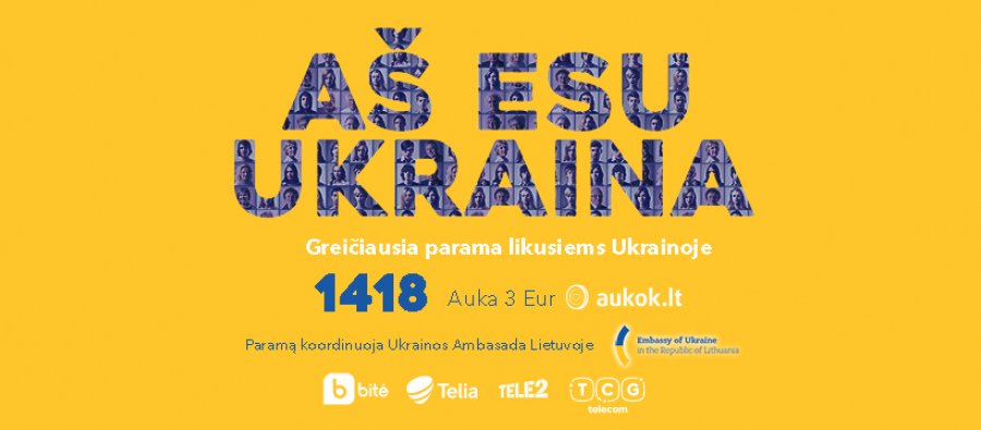 Ukrainos ambasados informacija apie ambasados inicijuotą projektą „Aš esu Ukraina“