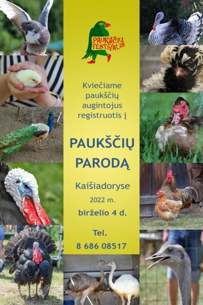 Kviečiame registruotis į paukščių parodą