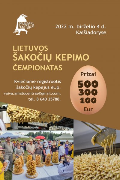 Kviečiame dalyvauti Lietuvos šakočių kepimo  čempionate