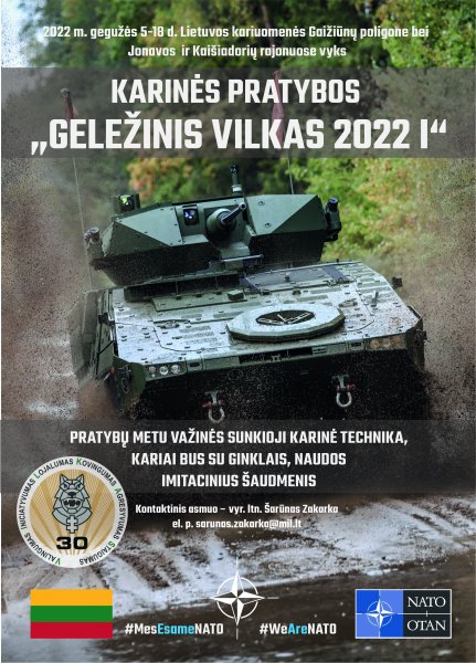 Gegužės 14 d., šeštadienį, nuo 10 iki 14 val. Kaišiadoryse T. Matulionio aikštėje vyks NATO...