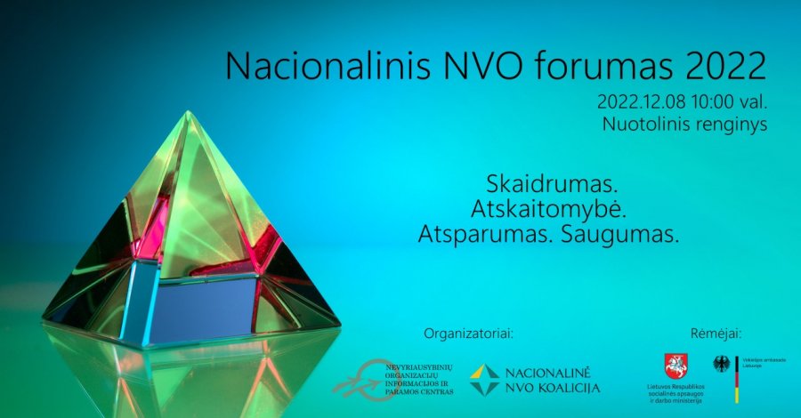 Kvietimas dalyvauti kasmetiniame nacionaliniame NVO forume