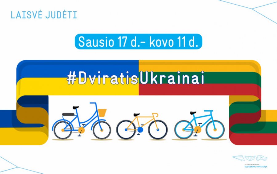 Dviratis Ukrainai: Susisiekimo ministerija kviečia dovanoti dviračius ukrainiečiams
