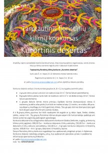 Tarptautinis floristinių kilimų konkursas „KURORTINIS DESERTAS“