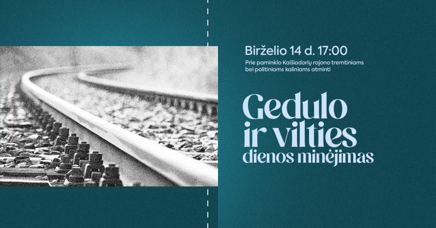 Birželio 14 d. dieną, 17 val., prie paminklo Kaišiadorių rajono tremtiniams bei politiniams...