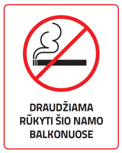 Dėl draudimo rūkyti gyvenamojo namo Gedimino g. 20, Kaišiadorių m., balkonuose, terasose ir...