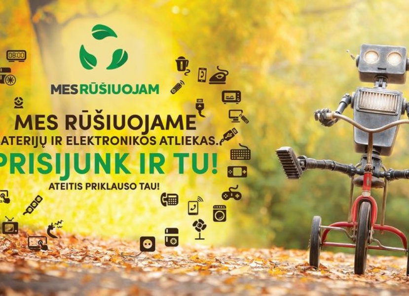 Jau tryliktus metus startuojantis aplinkosaugos projektas „Mes rūšiuojam“