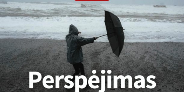 Perspėjimas apie pavojingus meteorologinius reiškinius