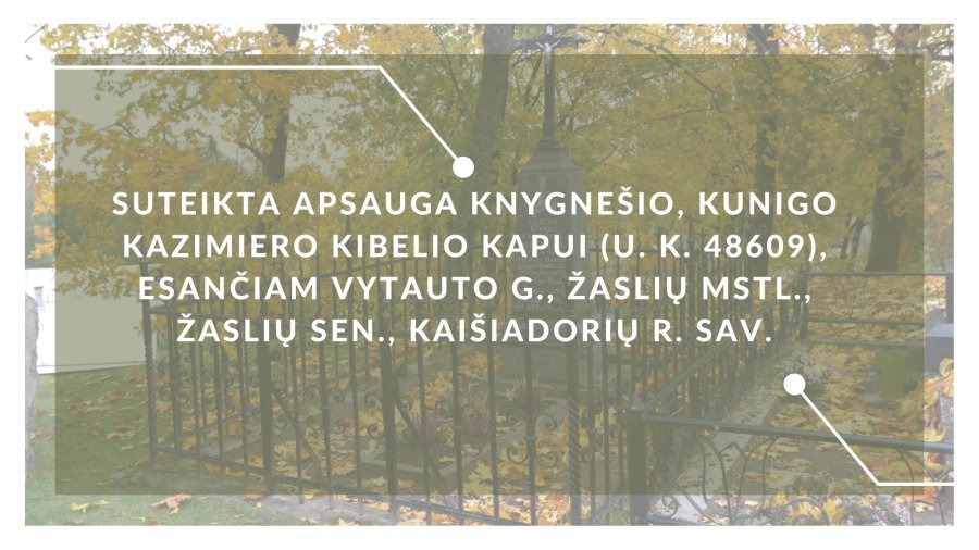 Suteikta apsauga knygnešio, kunigo Kazimiero Kibelio kapui 