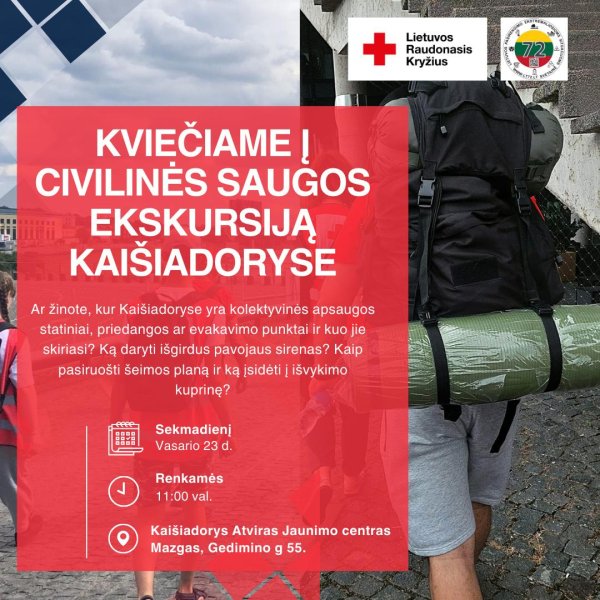 Kviečiame Kaišiadorių gyventojus į EDUKACINES CIVILINĖS SAUGOS EKSKURSIJAS! NEMOKAMA