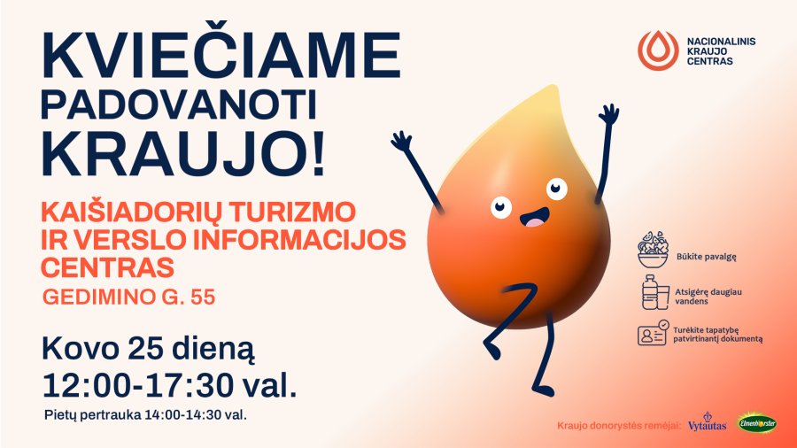 Kraujo donorystės akcija Kaišiadoryse!