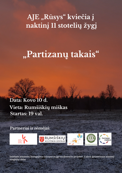 Naktinis žygis „Partizanų takais“