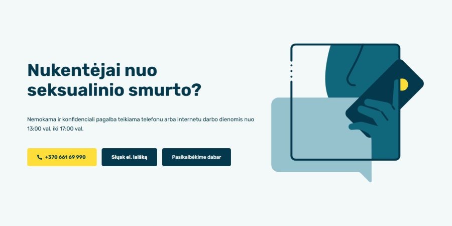 Balandis – seksualinio smurto prevencijos mėnuo: prabilk, gauk pagalbą!