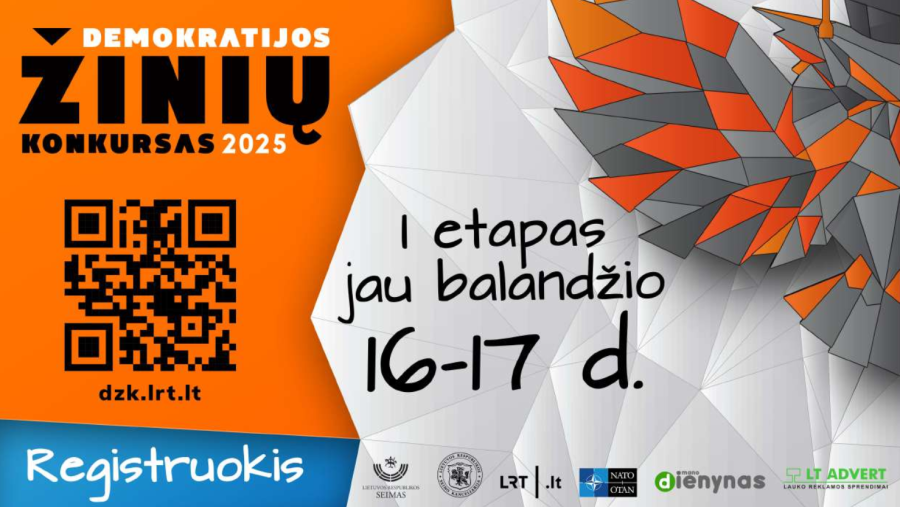 Prasidės ketvirtasis moksleiviams ir suaugusiems skirtas Demokratijos žinių konkursas
