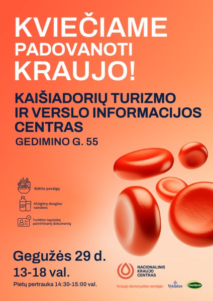 Kraujo donorystės akcija Kaišiadoryse!