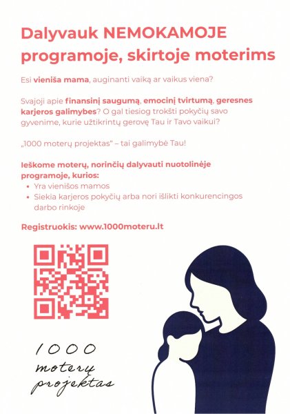 Kvietimas moterims jungtis prie projekto „1000 moterų projektas“
