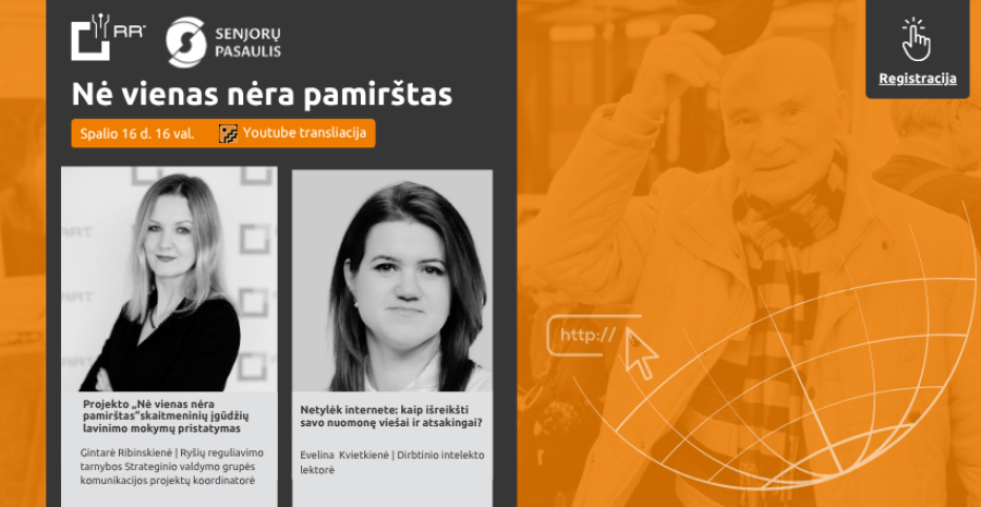 „Nė vienas nėra pamirštas“  ir vėl Jus kviečia į nuotolinę paskaitą!