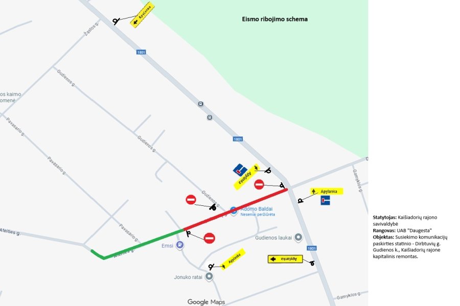 Prasideda  Gudienos k. Dirbtuvių g. remonto darbai