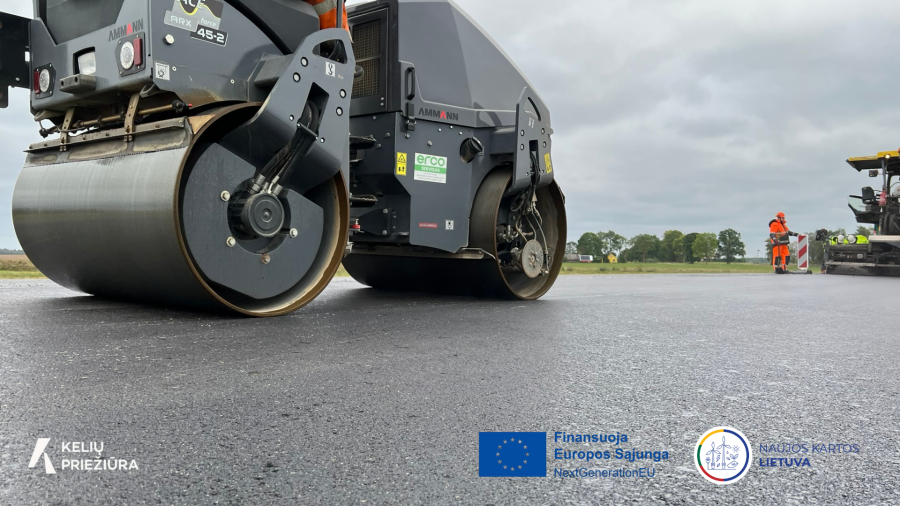 Lietuvoje pradedami klimatui neutralių kelio dangų bandymai