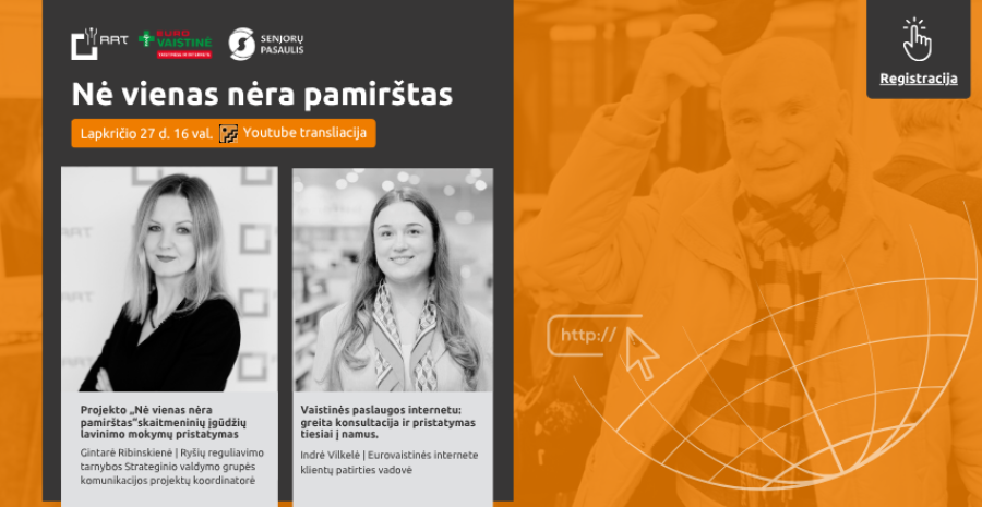 Kviečiame į Ryšių reguliavimo tarnybos inicijuotą ir LR prezidento globojamą  „Nė vienas nėra...