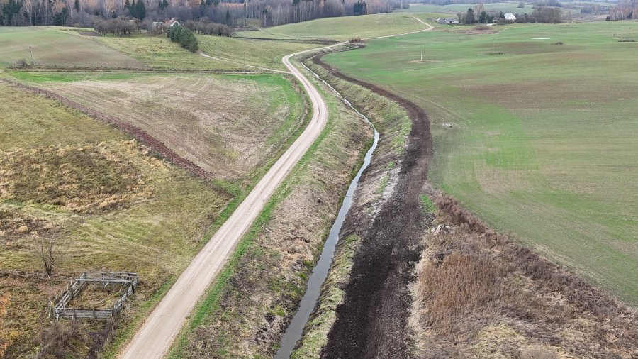 Nemaitonių seniūnijoje baigti melioracijos projekto P11-1981 remonto darbai