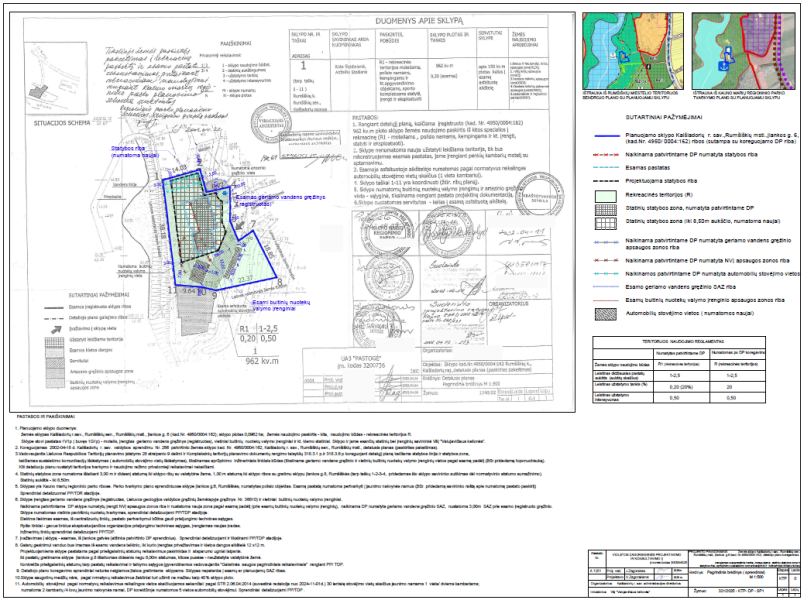 Informacija  apie supaprastinta tvarka parengtą žemės  sklypo Kaišiadorių r. sav., Rumšiškių...