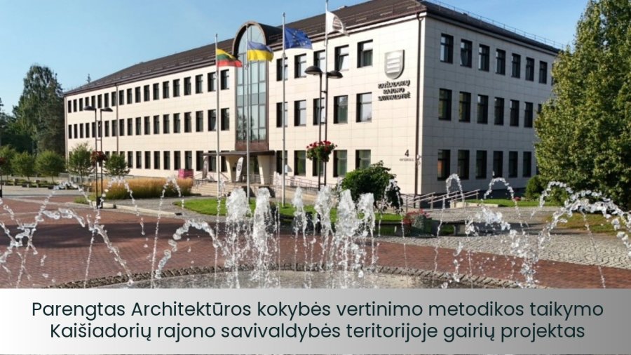 Informacinis pranešimas dėl parengtų Architektūros kokybės vertinimo metodikos taikymo gairių
