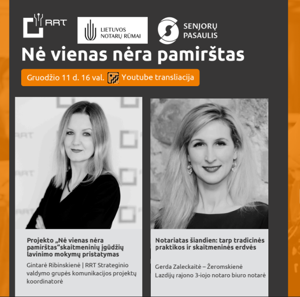 Kviečiame į Ryšių reguliavimo tarnybos inicijuotą ir LR prezidento globojamą  „Nė vienas nėra...