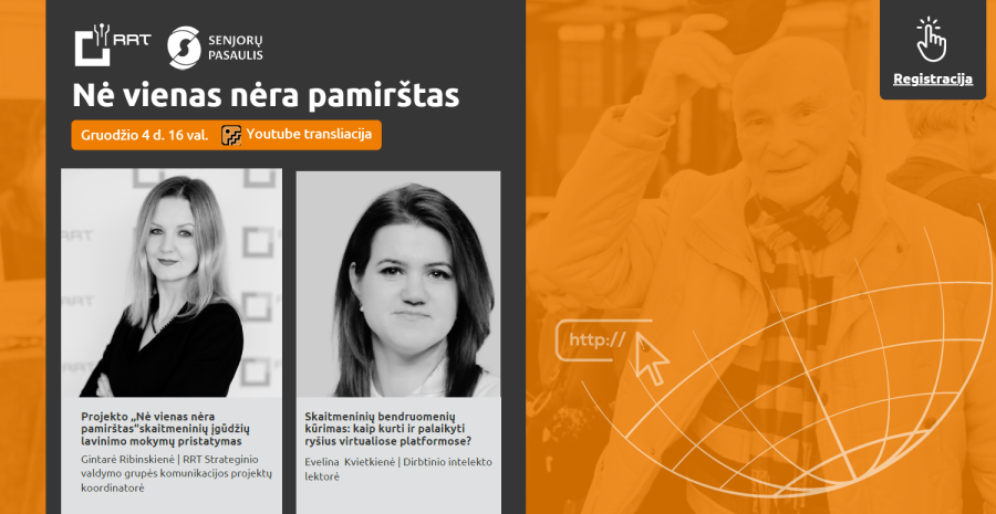 Kviečiame į Ryšių reguliavimo tarnybos inicijuotą ir LR prezidento globojamą  „Nė vienas nėra...