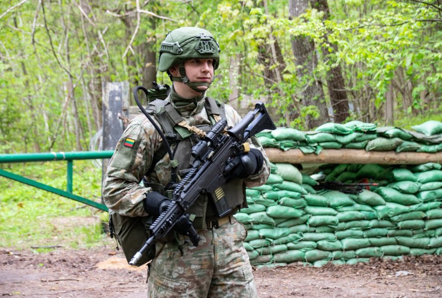 Lietuvos kariuomenės Lietuvos didžiojo kunigaikščio Gedimino  štabo bataliono karių pratybos