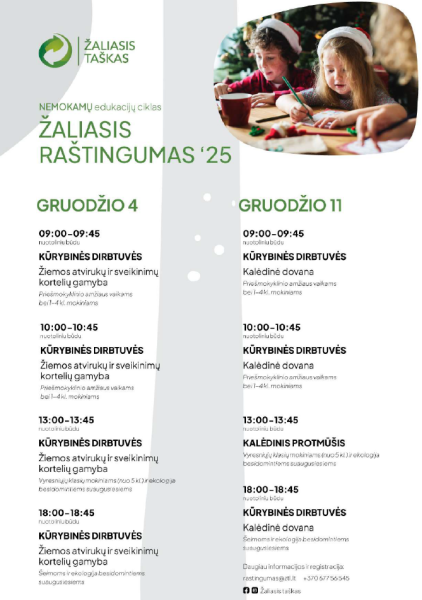 Pakuočių atliekų tvarkymo organizacija „Žaliasis taškas“ kviečia prisijungti prie NEMOKAMŲ...