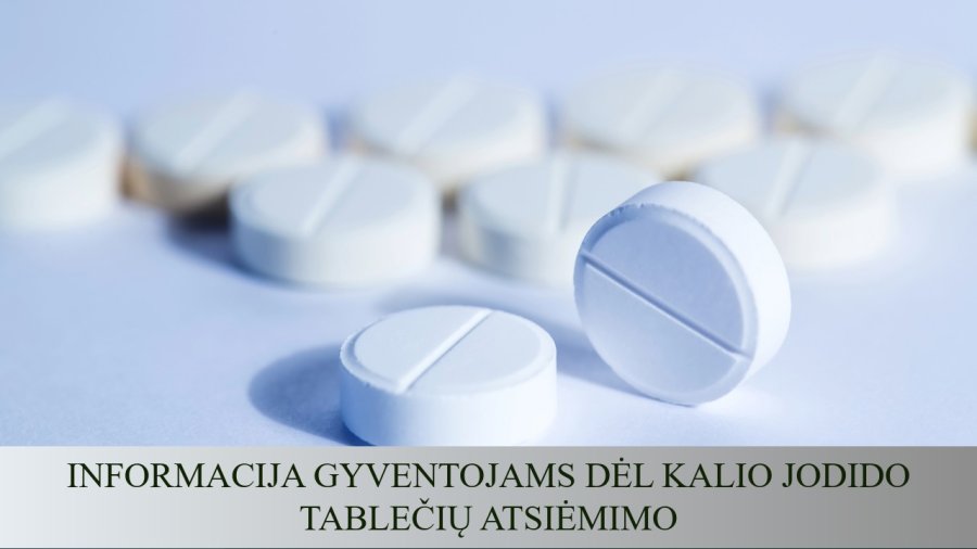 Kalio jodido tablečių atsiėmimas Kaišiadorių rajono gyventojams