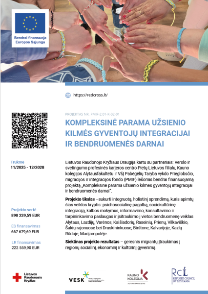 nuo 2026 m. sausio 12 d. Raseinių rajono savivaldybėje startavo naujas projektas „Kompleksinė...