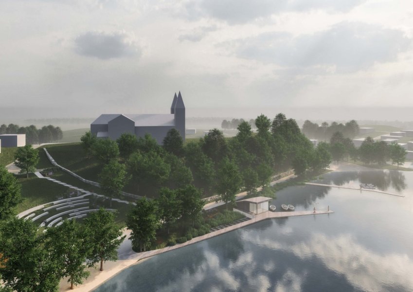 Pasirašyta sutartis dėl Žaslių ežero pakrantės sutvarkymo projekto