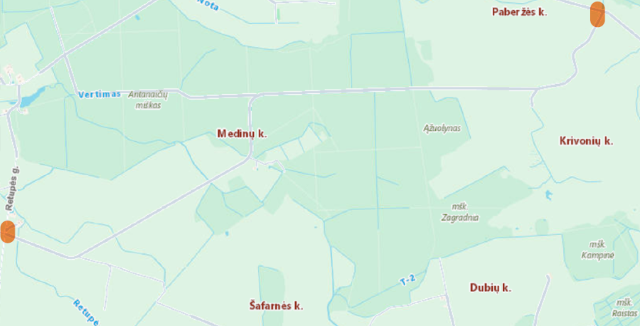 Nuo 2026 m. kovo 17 d. ant kelio pl 12 Palomenė- Antanaičių miškas-VRK Nr. 1812 pastatomi kelio...