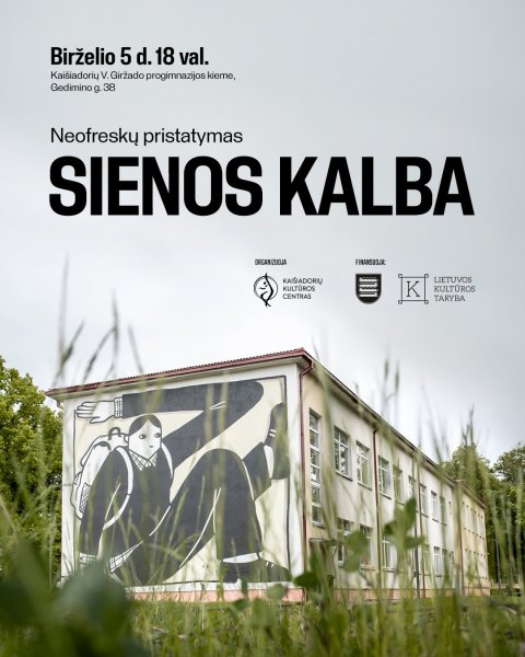 Projekto „Sienos kalba“ metu sukurtų neofreskų pristatymas