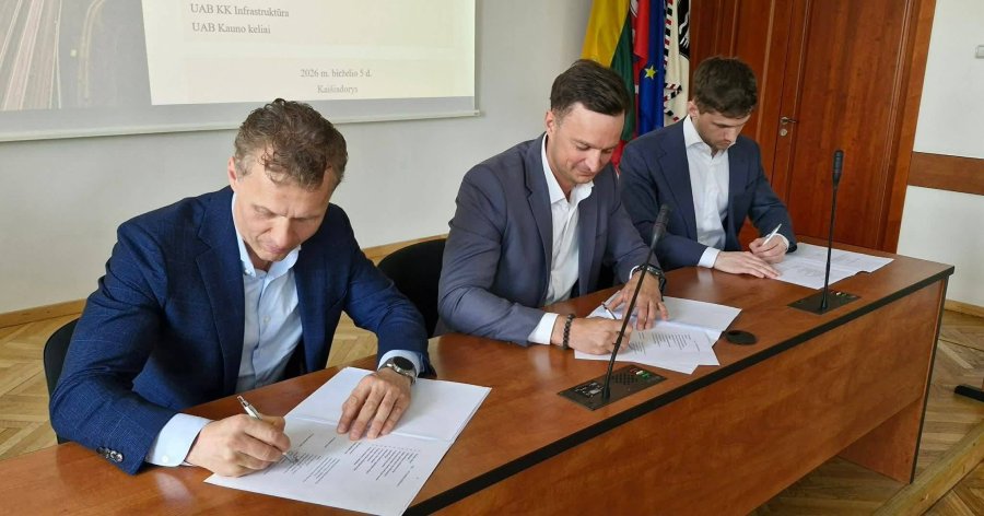 Pasirašyta partnerystės sutartis dėl gatvių infrastruktūros modernizavimo Kaišiadorių rajone