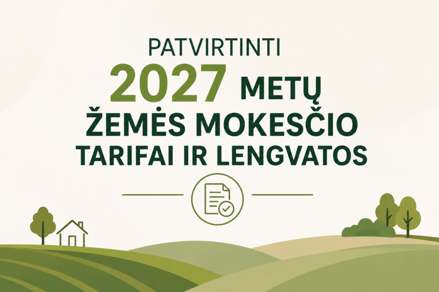 Kaišiadorių rajono savivaldybės taryba patvirtino 2027 metų žemės mokesčio tarifus ir lengvatas