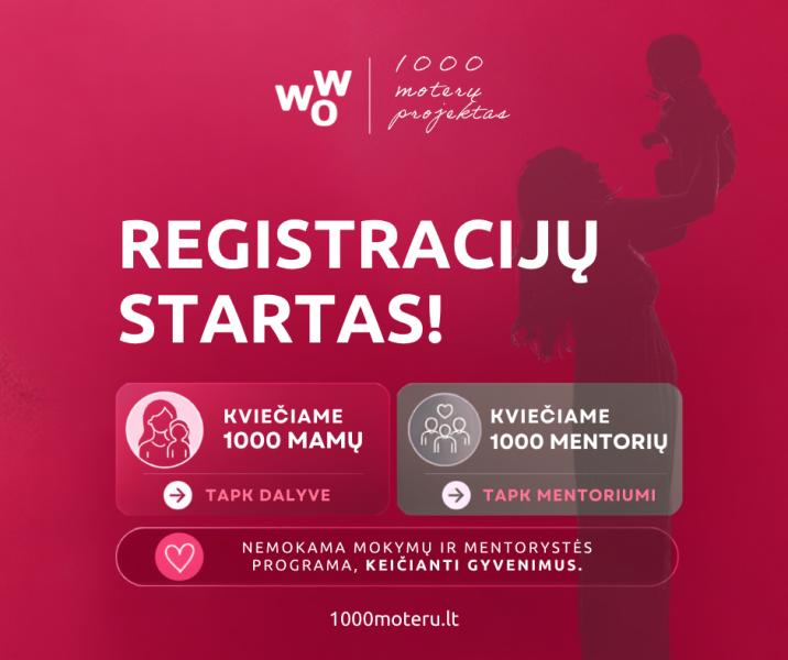 Kvietimas dalyvauti „1000 moterų projekte“