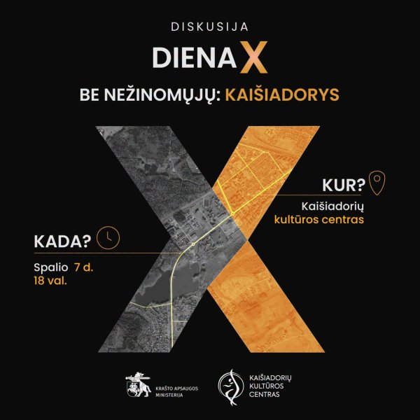 Kviečiame į atvirą diskusiją „Diena X be nežinomųjų: Kaišiadorys“
