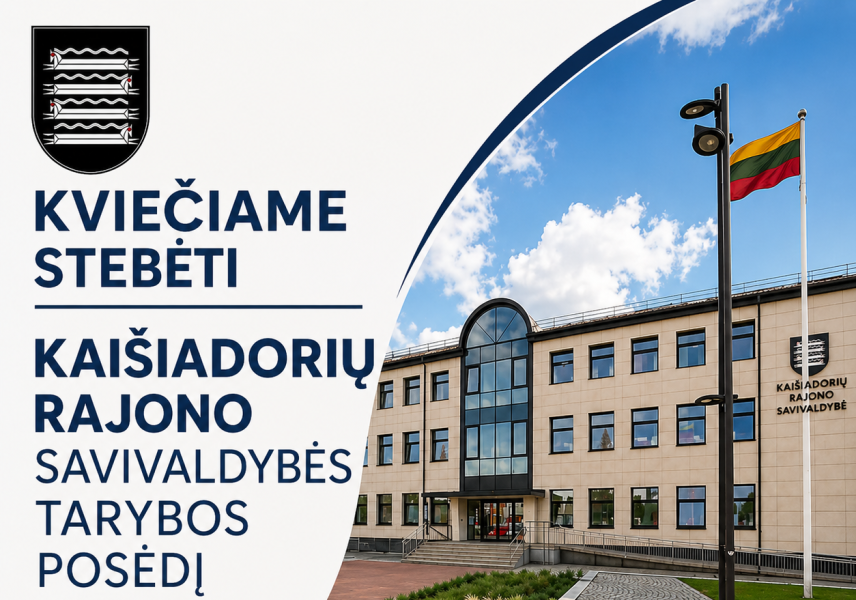 Kviečiame stebėti Kaišiadorių rajono savivaldybės tarybos posėdžio transliaciją