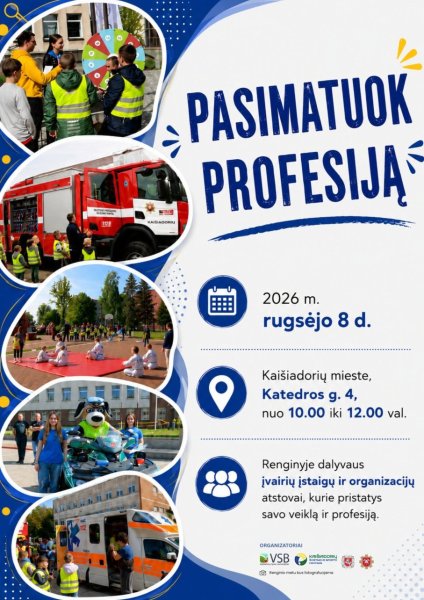 Informuojame, kad vykstančio renginio metu, rugsėjo 8 dieną, nuo 7:00 iki 13:00 val. ribojamas...