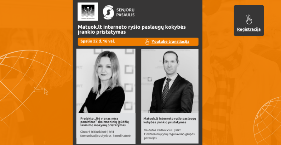 Ryšių reguliavimo tarnybos skaitmeninio raštingumo projektas „Nė vienas nėra pamirštas“  ir vėl...