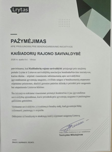 Konferencijoje „Saugumo kodas“ – dėmesys savivaldybių vaidmeniui stiprinant gyventojų saugumą