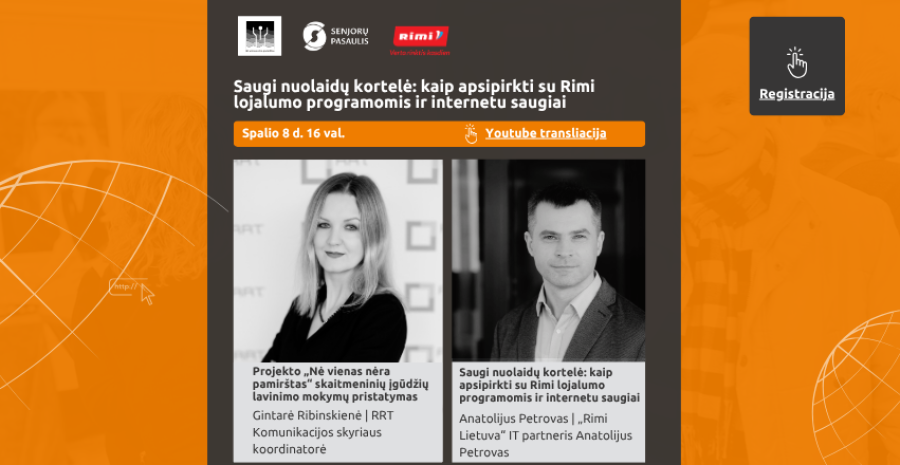 Ryšių reguliavimo tarnybos inicijuotas ir LR Prezidento globojamas skaitmeninio raštingumo...